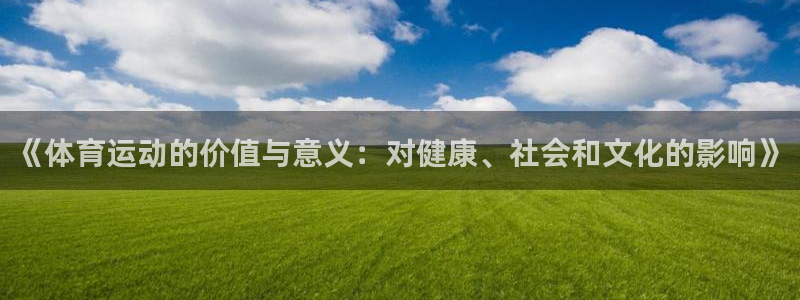 vsport体育官网下载平台注册要钱吗：《体育运动的