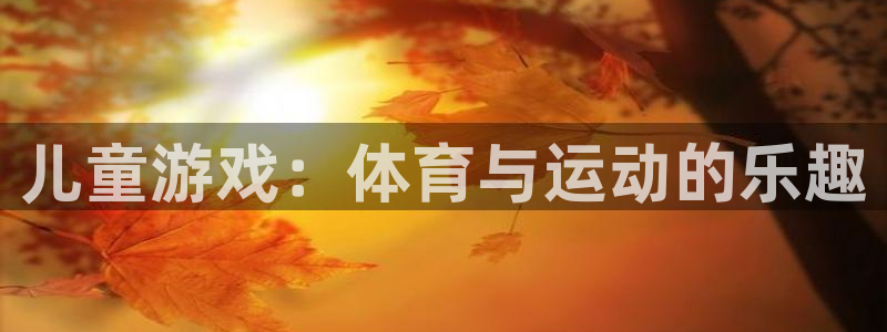 vsport体育官方正版app娱乐是那个系列的台子：儿童游戏